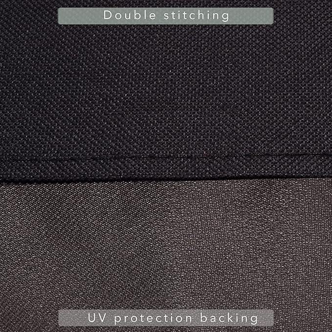 7/8/9FT Heavy Duty 600D Polyester Canvas Billiard Pool Table Cover(7 Colors Available) (Black, 7-Foot)