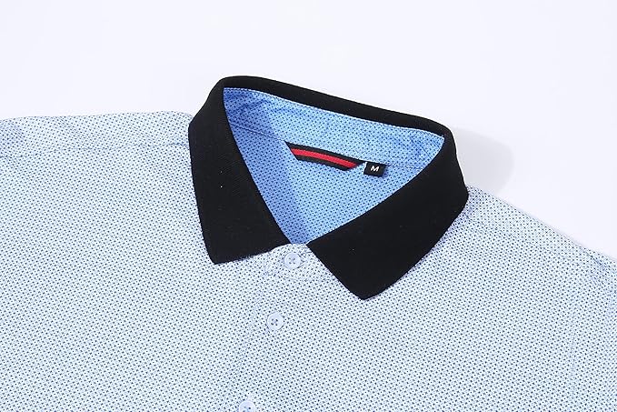 Alex Vando Mens Polo Shirts Short Sleeve Regular Fit Fashion Designed Shirt