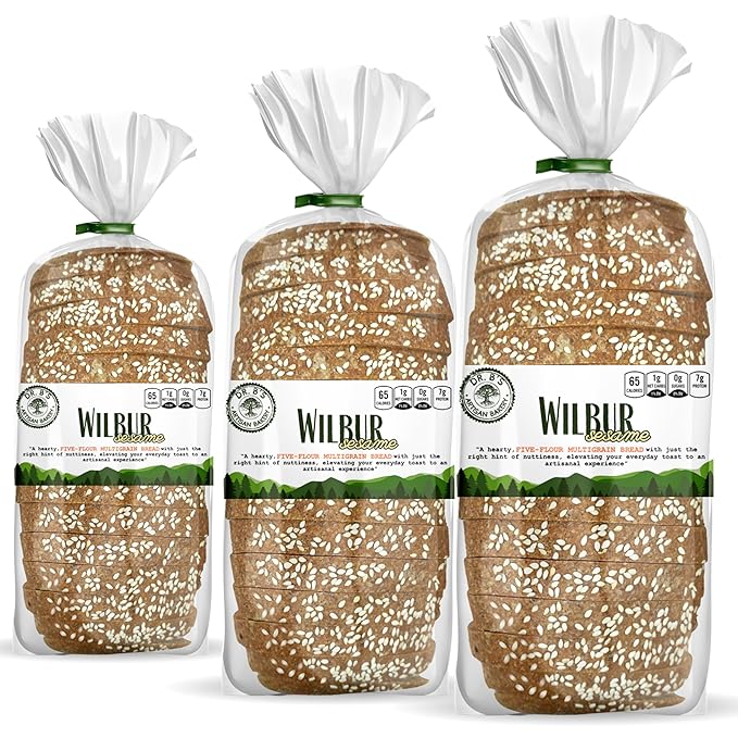 Dr. B's Multigrain Bread | 1g Net Carbs & 7g Protein | Low Calorie, Vegan, Sugar Free | Fresh, Sliced, Keto & Low Carb Bread Loaf (3 Pack (16 oz), Sesame)