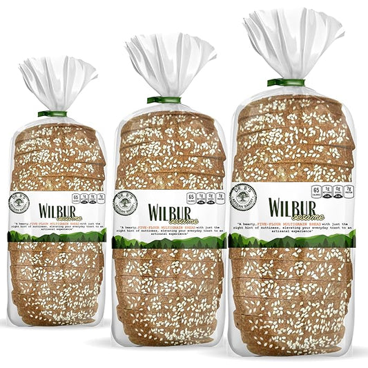 Dr. B's Multigrain Bread | 1g Net Carbs & 7g Protein | Low Calorie, Vegan, Sugar Free | Fresh, Sliced, Keto & Low Carb Bread Loaf (3 Pack (16 oz), Sesame)