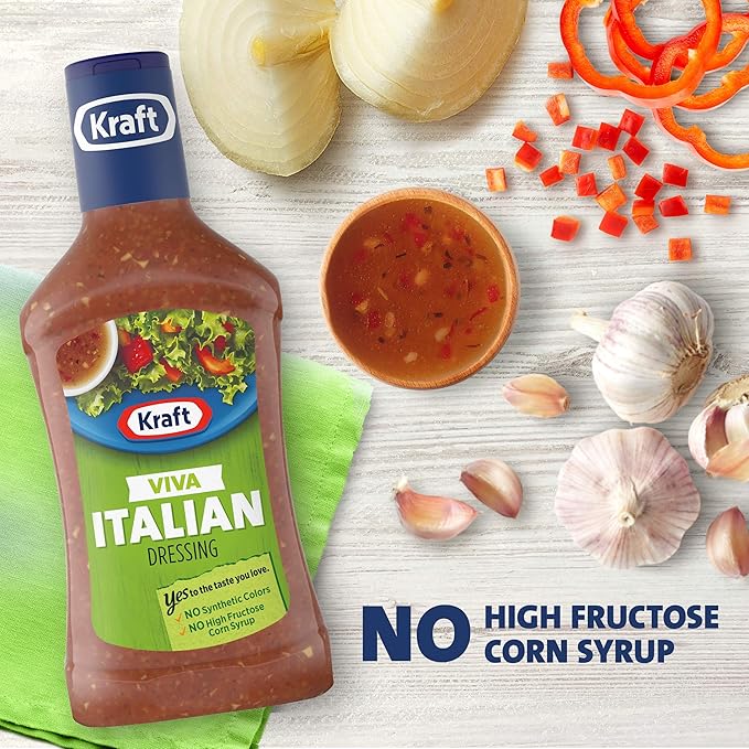 Kraft Viva Italian Salad Dressing (16 fl oz Bottle) (Pack of 3)