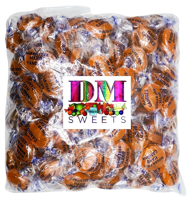 Sugar Free Butterscotch Candy - 1 lb of Individually Wrapped Sugar Free Butterscotch Buttons