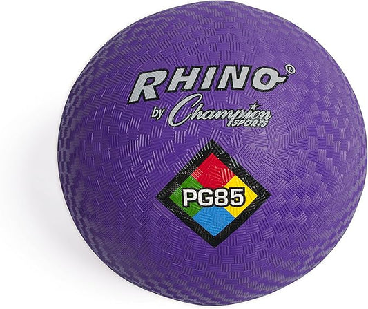 Champion Sports Playground Balls – Single Balls & Sets, Multiple Colors, Durable Nylon-Wound Construction for Kickball & Indoor/Outdoor Play