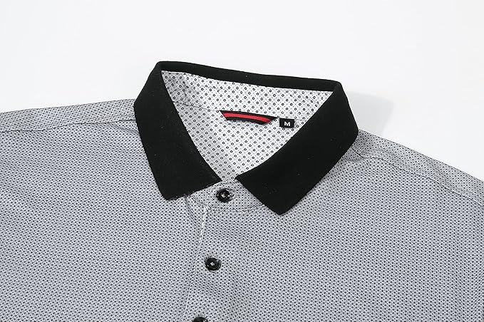 Alex Vando Mens Polo Shirts Short Sleeve Regular Fit Fashion Designed Shirt