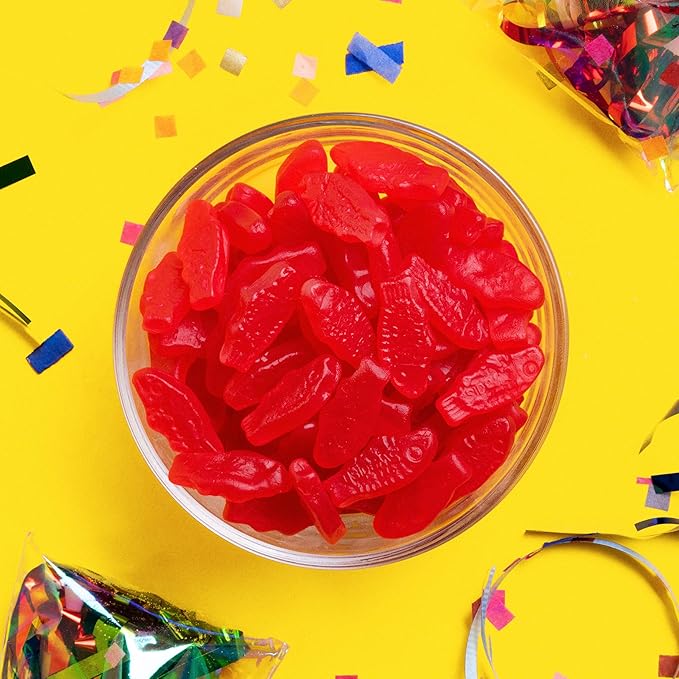SOUR PATCH KIDS Original, SOUR PATCH KIDS Watermelon, and SWEDISH FISH Mini Soft & Chewy Candy Variety Pack, Family Size, Bulk Candy, 3-1.8 lb Bags