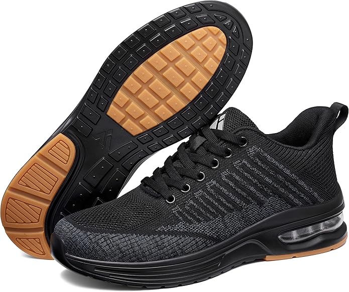Mishansha Running Shoes for Men Sneakers Air Cushion Walking Shoes Comfortable Tennis Shoes Breathable Trail Running Shoes US Men 7.5-15