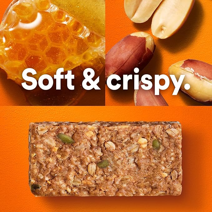 RXBAR Nut Butter and Oat Protein Bars, Protein Snacks, Snack Bars, Honey Cinnamon Peanut Butter, 23.2oz Box (12 Bars)