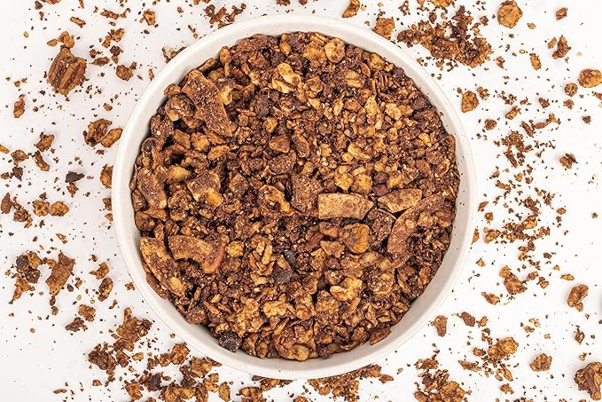 Struesli - Organic Cacao + Coffee Granola Redefined | No Added Sweeteners, No Grains | Keto & Paleo Friendly | Gluten-Free, Grain-Free | Healthy Adult Snack | High-Fiber, Nutrient-Rich, Satisfying Crunch