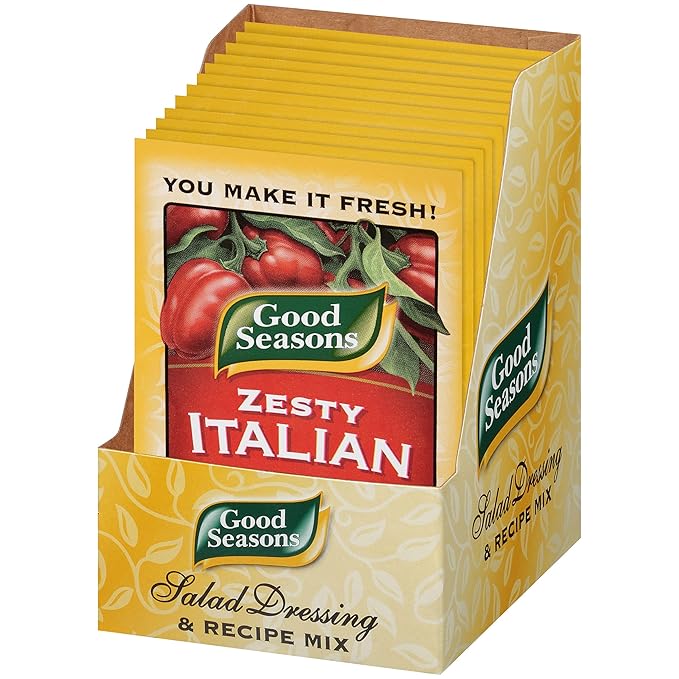 Good Seasons Zesty Italian Dressing & Recipe Seasoning Mix (24 Ct Pack, 0.6 Oz Packets)