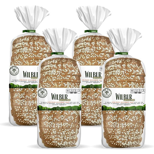 Dr. B's Multigrain Bread | 1g Net Carbs & 7g Protein | Low Calorie, Vegan, Sugar Free | Fresh, Sliced, Keto & Low Carb Bread Loaf (4 Pack (16 oz), Sesame)