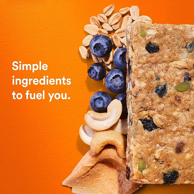 RXBAR Nut Butter and Oat Protein Bars, Protein Snacks, Snack Bars, Blueberry Cashew Butter, 23.2oz Box (12 Bars)