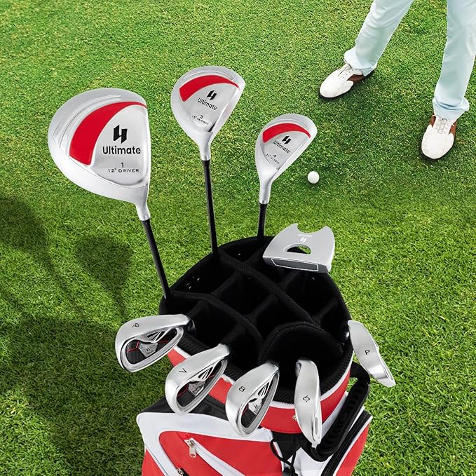 Goplus Complete Golf Club Set for Women, 9 Pieces Golf Clubs with #1 Driver, #3 Fairway, #4 Hybrid, #6 & #7 & #8 & #9 & #P Irons, Putter, Head Covers, Ladies' Right Handed
