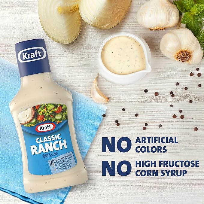 Kraft Classic Ranch Dressing, 8 fl oz Bottle