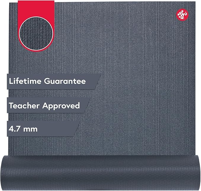 Manduka PROlite Yoga Mat 71" - 4.7mm | Lifetime Durability | Hygienic Construction | Teacher Approved | 71 x 24 inches | Elderberry
