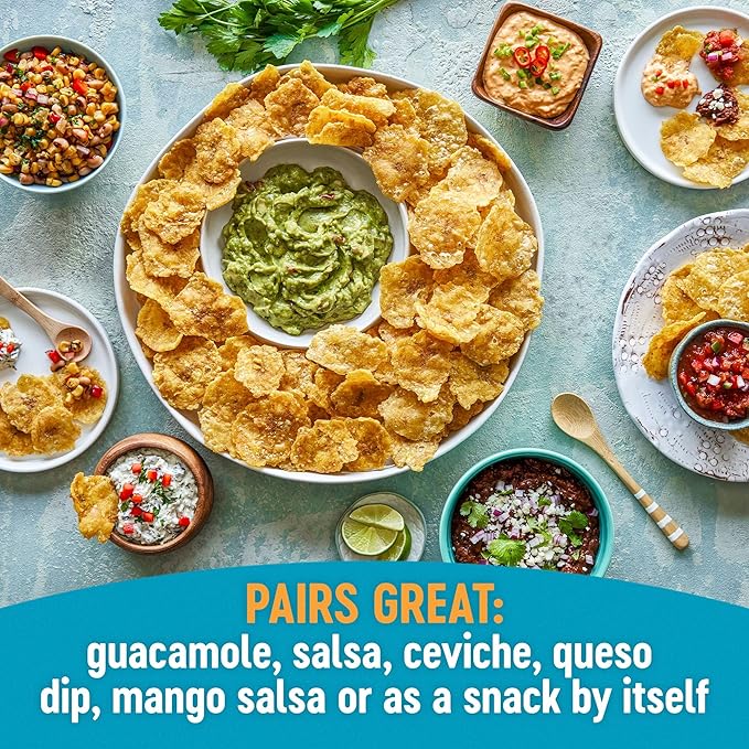 Solula Plantain Crisps Authentic Tostones, Roasted Garlic, 4 Ounce (Pack of 12), Kettle Cooked Chips, Gluten Free, Paleo Friendly, Grain Free, Vegan