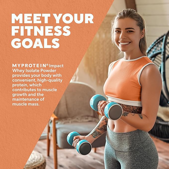 Myprotein Impact Whey Protein Isolate, 5.5 Lbs (81 Servings) Vanilla, 25g Protein, 3.5g Glutamine & 4.5g BCAA Per Serving, Protein Shake for Muscle Strength & Recovery