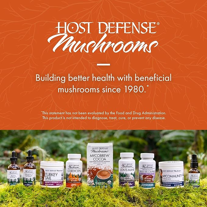 Host Defense Cordyceps Capsules - Immune & Energy Support Supplement - Kidney Health Supplement with Cordyceps - Fitness Support Supplement to Aid Oxygen Uptake - 30 Capsules (15 Servings)*