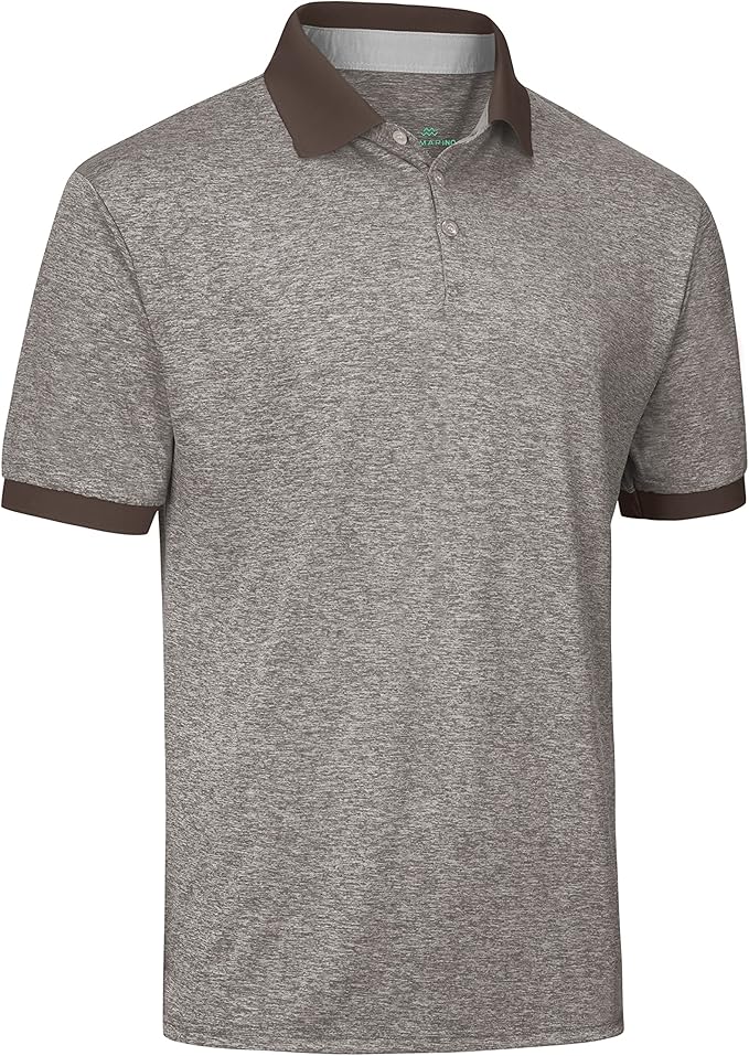 Mio Marino Golf Polo Shirts for Men - Dry Fit - Ultra-Thin Breathable Fabric