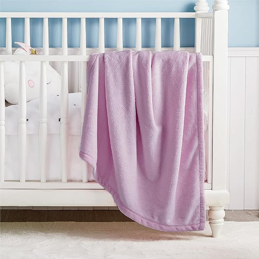 Bedsure Bedding Fleece Blanket for Girls and Boys - Soft Cozy Cute Small Throw Blankets for Travel, 43x55 Inches, Lilac