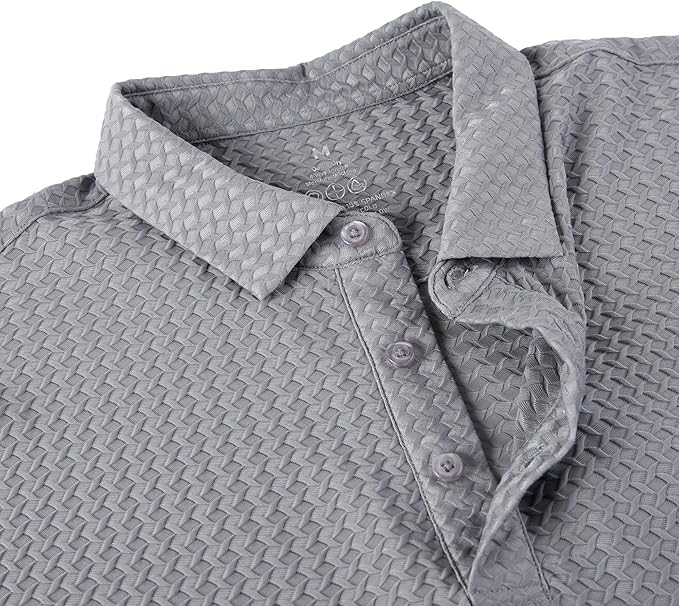 WARHORSEE Golf Polo Shirts for Men Short Sleeve Wrinkle Free 4 Way Stretch Moisture Wicking Performance Collared Tshirts