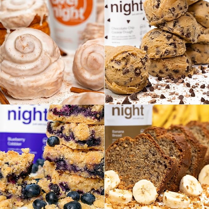 Oats Overnight Vegan Variety Pack - High Protein, High Fiber Breakfast Protein Shake - Gluten Free Oatmeal, Non GMO High Protein Oatmeal - Banana Bread, Blueberry Cobbler & More (8 Pack)