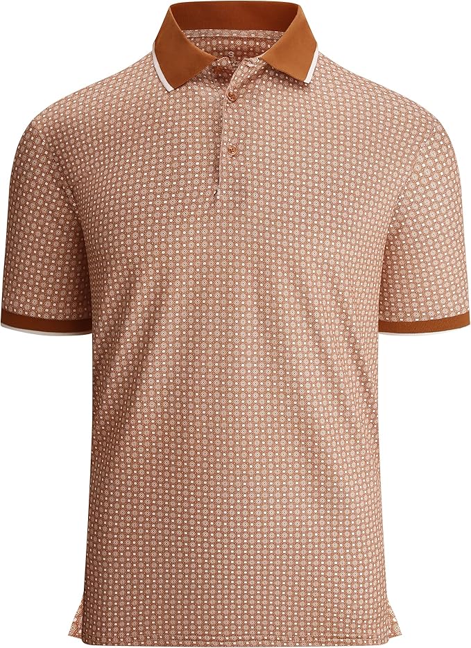 Alex Vando Mens Polo Shirts Short Sleeve Regular Fit Fashion Designed Shirt