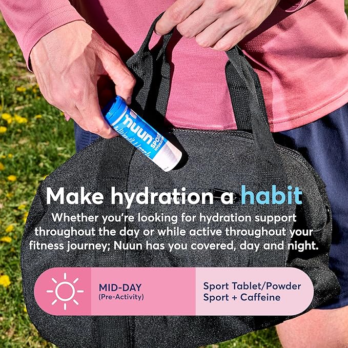 Nuun Sport Electrolyte Powder Packets with Magnesium, Calcium, Potassium, Chloride, and Sodium, Hydration Packets for On-The-Go, Mixed Berry Flavor, Gluten Free & Vegan, 16 Single Servings